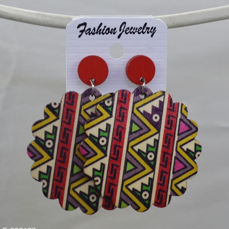 Wooden earrings