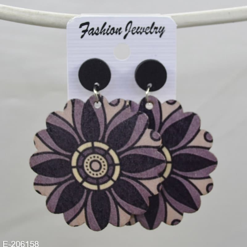 Wooden earrings