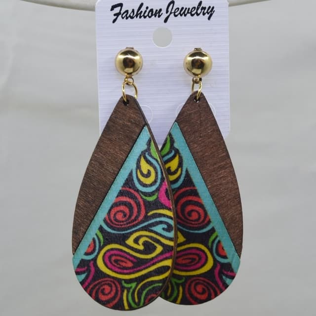 Wooden earrings