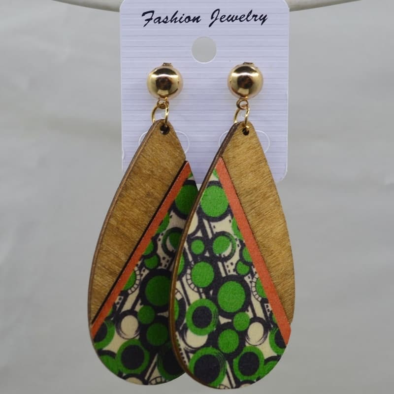 Wooden earrings